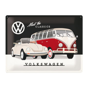 Schild VW - Meet The Classics