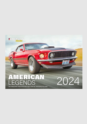 Wandkalender American Legends 2024