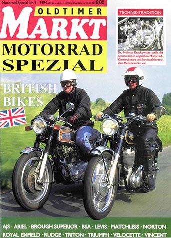Sonderheft 4: Motorrad Spezial 'British Bikes', Erscheinungsjahr 1994